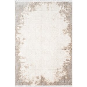 Etro Et008b Gri Modern Geometrik Desen Parlak Ağır Yüksek Sıklıkta Salon Halısı İpek Serisi 200x290 cm