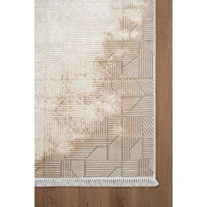 Etro Et008b Gri Modern Geometrik Desen Parlak Ağır Yüksek Sıklıkta Salon Halısı İpek Serisi