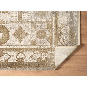 Art At004b Vizon Halı Modern Desen Triko Akrilik Viskon Boyama Yüksek Sıklık Ipek Serisi