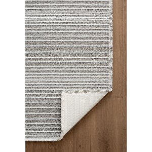 Decor Dc005z Gri Doğal Kalın Kilim Kenar Saçaklı Üst Sınıf Kalite Karmen Halı İpek Serisi
