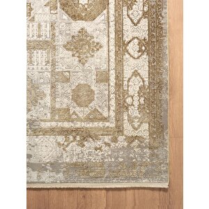 Art At004b Vizon Halı Modern Desen Triko Akrilik Viskon Boyama Yüksek Sıklık Ipek Serisi