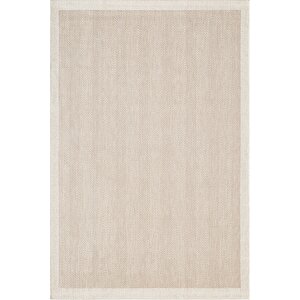 Zeen ze001b Sisal Bej Beyaz Kolay Temizlenebilir Makinede Yıkanabilir Mutfak Halısı Pamuk Taban 100x300 cm