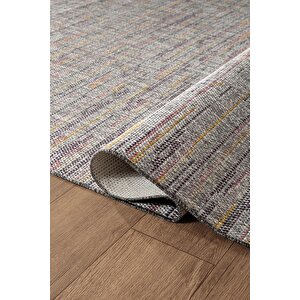 Zeen Ze003r Sisal Gri Kolay Temizlenebilir Makinede Yıkanabilir Mutfak Halısı Pamuk Taban
