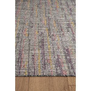Zeen Ze003r Sisal Gri Kolay Temizlenebilir Makinede Yıkanabilir Mutfak Halısı Pamuk Taban 160x230 cm