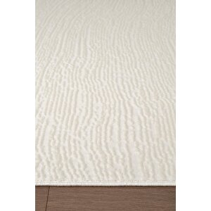 Look Black Lb005w Beyaz Halı Modern Desen Akrilik Yumuşak Tozuaz Salon Oturma Odası Halısı