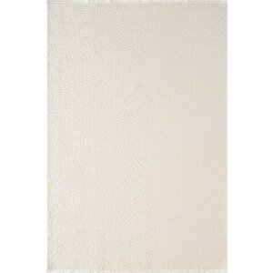 Look Black Lb005w Beyaz Halı Modern Desen Akrilik Yumuşak Tozuaz Salon Oturma Odası Halısı 100x200 cm