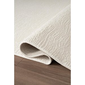 Look Black Lb005w Beyaz Halı Modern Desen Akrilik Yumuşak Tozuaz Salon Oturma Odası Halısı 100x200 cm