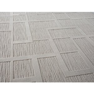 Sümer Sm015g Gri Rengi Halı Çizgi Desenli Dekoratif Modern Antialerjik Salon Mutfak Halısı