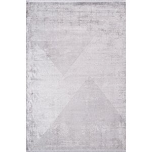 Cosmos Cs009z Gri Halı Modern Detaylı Pamuk Taban Viskon Tozuaz Salon Yatak Odası Koridor Halısı 300x400 cm