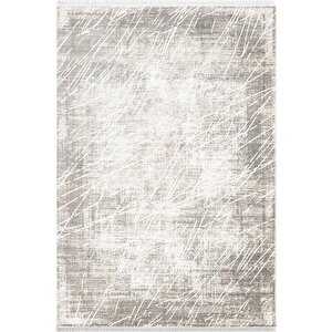 Etro Et010a Bej Modern Desenli Parlak Ağır Yüksek Sıklıkta Salon Halısı İpek Serisi 200x290 cm