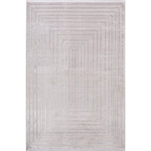 Cosmos Cs005g Gri Halı Modern Detaylı Pamuk Taban Viskon Tozuaz Salon Yatak Odası Koridor Halısı 240x340 cm