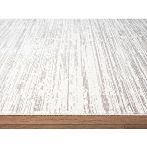 Fresco Fc006g Gri Halı Modern Desen 100 Tarak Viskon Parlak Yumuşak İpek Serisi 100x200 cm