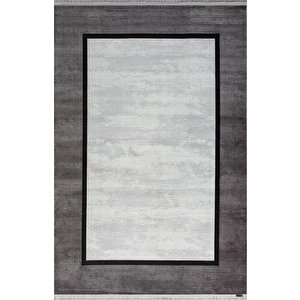 Trend 4101 Gri Akrilik Pamuk Yumuşak Modern Mutfak Yatak Odası Salon Oturma Odası Halısı 240x340 cm