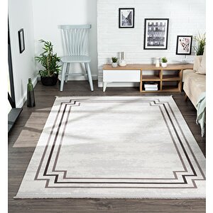 Trend 2803 Gri Salon, Mutfak, Yatak Odası Halısı - Makinede Yıkanabilir 240x340 cm