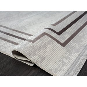 Trend 2803 Gri Salon, Mutfak, Yatak Odası Halısı - Makinede Yıkanabilir