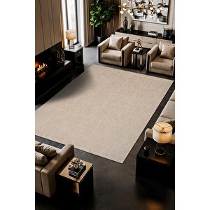 Zeen Ze002b Sisal Bej Kolay Temizlenebilir Makinede Yıkanabilir Mutfak Halısı Pamuk Taban 80x300 cm