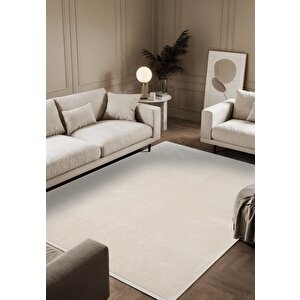 Fresco Fc003w Beyaz Halı Modern Desen 100 Tarak Viskon Parlak Yumuşak İpek Serisi 200x290 cm