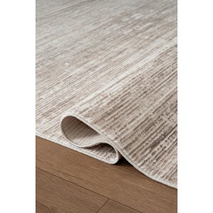 Etro Et011g Gri Modern Desenli Parlak Ağır Yüksek Sıklıkta Salon Halısı İpek Serisi 80x150 cm