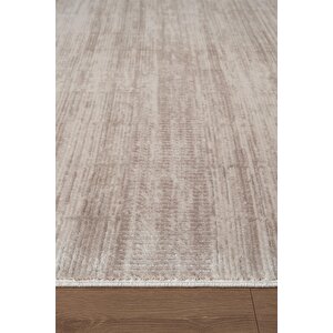 İndigo Id011g Gri Modern Desen Akrilik İplik Tozu Az Pamuk Taban Salon Mutfak Halısı 120x180 cm