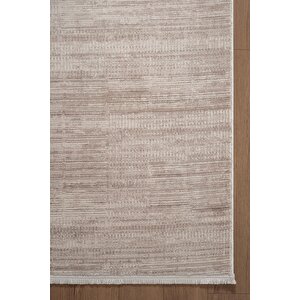 İndigo Id011g Gri Modern Desen Akrilik İplik Tozu Az Pamuk Taban Salon Mutfak Halısı