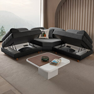 Aries Modüler Köşe Koltuk Takımı S Antrasit Antrasit