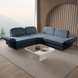 Aries Modüler Köşe Koltuk Takımı S Mavi Mavi