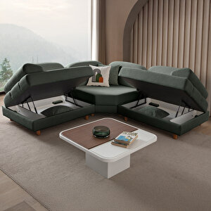 Aries Modüler Köşe Koltuk Takımı S Yeşil Yeşil