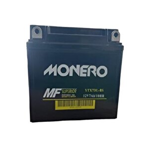 Monero 12v 7ah Yüksek Akü (113*70*132mm) Monero Motosi̇klet Aküsü