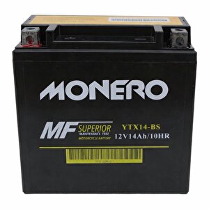 Monero 12v 12ah Amper Jel Akü Ytx14-bs Motosi̇klet - Atv Akü Ebatlar: 151*87*145mm
