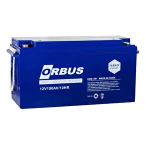 12v 150ah Solar Si̇stemler İçi̇n Deep Cycle Derin Döngü Nano Carbon Jel Akü