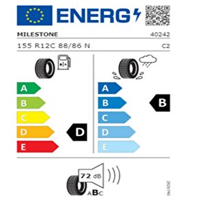 155 R12 C Tl 88/86n 8pr Evovan Kamyonet Yaz Lastiği (üretim Tarihi:2025)