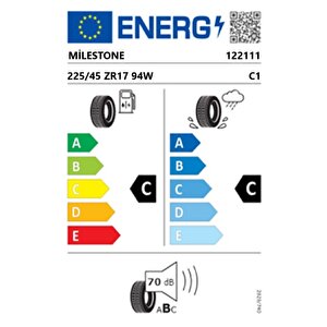 225/45 Zr17 Tl 94w Reinf. Carmile Sport Yaz Lastiği (üretim Tarihi:2025)