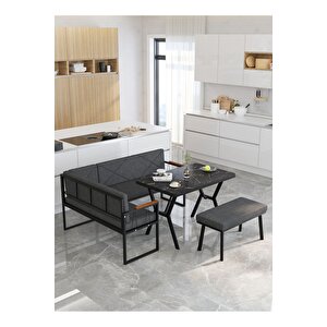 Src Serisi Balkon, Bahçe, Cafe, Köşe Takımı, Balkon Köşe Takımı - Bendir Masalı - Antrasit Antrasit