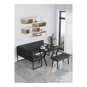 Src Serisi Balkon, Bahçe, Cafe, Köşe Takımı, Balkon Köşe Takımı - Bendir Masalı - Antrasit