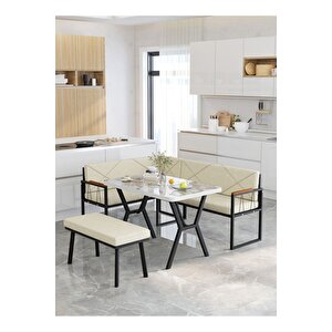 Src Serisi Balkon, Bahçe, Cafe, Köşe Takımı, Balkon Köşe Takımı - Efes Masalı - Krem Krem