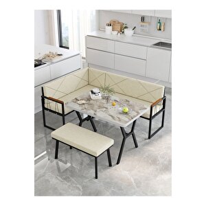 Src Serisi Balkon, Bahçe, Cafe, Köşe Takımı, Balkon Köşe Takımı - Efes Masalı - Krem Krem