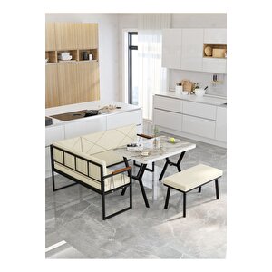 Src Serisi Balkon, Bahçe, Cafe, Köşe Takımı, Balkon Köşe Takımı - Efes Masalı - Krem Krem