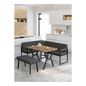 Src Serisi Balkon, Bahçe, Cafe, Köşe Takımı, Balkon Köşe Takımı - Atlantik Masalı - Antrasit Antrasit