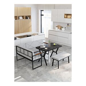 Src Serisi Balkon, Bahçe, Cafe, Köşe Takımı, Balkon Köşe Takımı - Bendir Masalı - Açık Gri