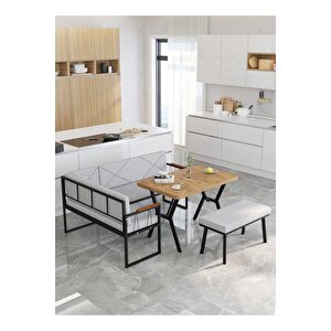 Src Serisi Balkon, Bahçe, Cafe, Köşe Takımı, Balkon Köşe Takımı - Atlantik Masalı - Açık Gri