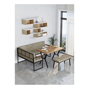 Src Serisi Balkon, Bahçe, Cafe, Köşe Takımı, Balkon Köşe Takımı - Atlantik Masalı - Cappucino Cappuccino