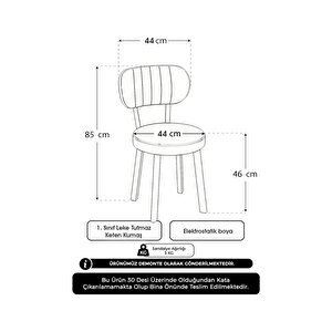 Azra 70x110cm Efes Mutfak Masası, Mutfak Masası Takımı, Yemek Masası, 4 Koyu Gri Sandalye