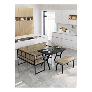 Src Serisi Balkon, Bahçe, Cafe, Köşe Takımı, Balkon Köşe Takımı - Bendir Masalı - Cappucino Cappuccino