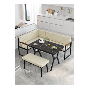 Src Serisi Balkon, Bahçe, Cafe, Köşe Takımı, Balkon Köşe Takımı - Bendir Masalı - Krem Krem