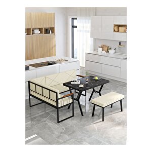 Src Serisi Balkon, Bahçe, Cafe, Köşe Takımı, Balkon Köşe Takımı - Bendir Masalı - Krem Krem