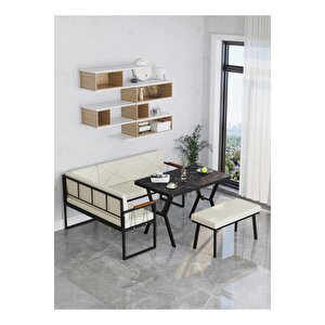 Src Serisi Balkon, Bahçe, Cafe, Köşe Takımı, Balkon Köşe Takımı - Bendir Masalı - Krem