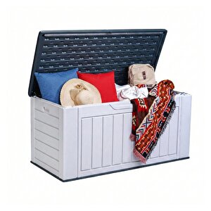 4025 Hdpe Bahçe Balkon Sandiği 600 Li̇tre  (g 150 X  D 70 X Y 72 Cm)