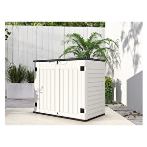 C030 Hdpe Bahçe Balkon  Depolama Dolabi 760 Li̇tre (g 127,5 X D 74 X  Y 105 Cm )