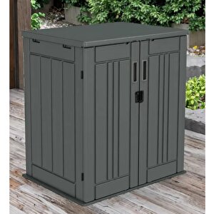 C037 Hdpe Plasti̇k Bahçe Balkon Rafli  Depolama Dolabi  (g 80 X D 59 X Y 86.5 Cm )