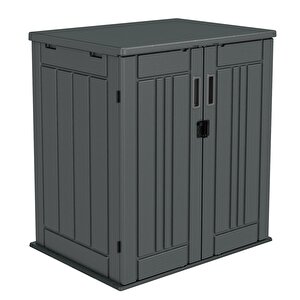 C037 Hdpe Plasti̇k Bahçe Balkon Rafli  Depolama Dolabi  (g 80 X D 59 X Y 86.5 Cm )